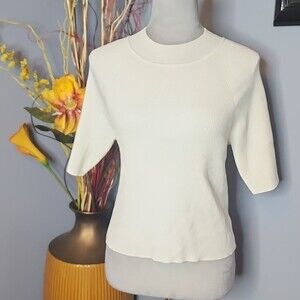 525 America Open Back Mock Neck Top Size XL NWT